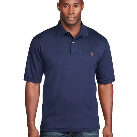 POLO Ralph Lauren Soft Touch Polo Shirt‎ in French Navy Size Extra Large - Picture 1 of 13
